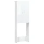 High gloss white washing machine cabinet 64x25.5x190 cm by vidaXL, Accessories for washing machines and dryers - Ref: Foro24-...