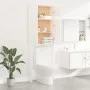 High gloss white washing machine cabinet 64x25.5x190 cm by vidaXL, Accessories for washing machines and dryers - Ref: Foro24-...