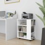 White plywood cabinet with wheels 60x35x75 cm by vidaXL, Lockers and storage cabinets - Ref: Foro24-808449, Price: 59,70 €, D...