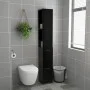 Badezimmerschrank aus schwarzem Sperrholz, 25 x 26,5 x 170 cm von vidaXL, Badezimmermöbel - Ref: Foro24-808432, Preis: 60,75 ...