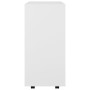 White plywood cabinet with wheels 60x35x75 cm by vidaXL, Lockers and storage cabinets - Ref: Foro24-808449, Price: 59,70 €, D...