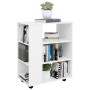 White plywood cabinet with wheels 60x35x75 cm by vidaXL, Lockers and storage cabinets - Ref: Foro24-808449, Price: 59,70 €, D...