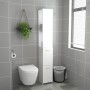 Armario baño madera contrachapada blanco brillo 25x26,5x170 cm de vidaXL, Muebles de baño - Ref: Foro24-808437, Precio: 66,82...