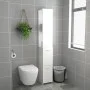 Badezimmerschrank aus glänzend weißem Sperrholz, 25 x 26,5 x 170 cm von vidaXL, Badezimmermöbel - Ref: Foro24-808437, Preis: ...