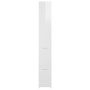 Armario baño madera contrachapada blanco brillo 25x26,5x170 cm de vidaXL, Muebles de baño - Ref: Foro24-808437, Precio: 66,82...