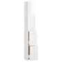 Armario baño madera contrachapada blanco brillo 25x26,5x170 cm de vidaXL, Muebles de baño - Ref: Foro24-808437, Precio: 64,77...