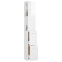 Armario baño madera contrachapada blanco brillo 25x26,5x170 cm de vidaXL, Muebles de baño - Ref: Foro24-808437, Precio: 66,82...