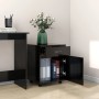 Kleiderschrank mit Rollen aus schwarzem Holzwerkstoff, 45 x 38 x 54 cm von vidaXL, Schließfächer und Lagerschränke - Ref: For...