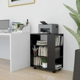Sperrholzschrank mit Rädern schwarz 60x35x75 cm von vidaXL, Schließfächer und Lagerschränke - Ref: Foro24-808450, Preis: 51,4...