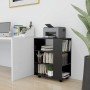 Sperrholzschrank mit Rädern schwarz 60x35x75 cm von vidaXL, Schließfächer und Lagerschränke - Ref: Foro24-808450, Preis: 52,0...
