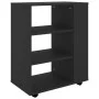 Sperrholzschrank mit Rädern schwarz 60x35x75 cm von vidaXL, Schließfächer und Lagerschränke - Ref: Foro24-808450, Preis: 52,0...