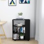 Sperrholzschrank mit Rädern schwarz 60x35x75 cm von vidaXL, Schließfächer und Lagerschränke - Ref: Foro24-808450, Preis: 52,0...