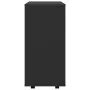 Sperrholzschrank mit Rädern schwarz 60x35x75 cm von vidaXL, Schließfächer und Lagerschränke - Ref: Foro24-808450, Preis: 52,0...