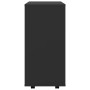 Sperrholzschrank mit Rädern schwarz 60x35x75 cm von vidaXL, Schließfächer und Lagerschränke - Ref: Foro24-808450, Preis: 52,0...