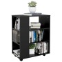 Sperrholzschrank mit Rädern schwarz 60x35x75 cm von vidaXL, Schließfächer und Lagerschränke - Ref: Foro24-808450, Preis: 52,0...