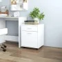 Rollschrank aus weißem Sperrholz, 45 x 38 x 54 cm von vidaXL, Schließfächer und Lagerschränke - Ref: Foro24-808440, Preis: 53...