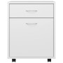 Rollschrank aus weißem Sperrholz, 45 x 38 x 54 cm von vidaXL, Schließfächer und Lagerschränke - Ref: Foro24-808440, Preis: 54...