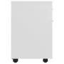Rollschrank aus weißem Sperrholz, 45 x 38 x 54 cm von vidaXL, Schließfächer und Lagerschränke - Ref: Foro24-808440, Preis: 53...