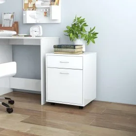 Sperrholz Radkasten glänzend weiß 45x38x54cm von vidaXL, Schließfächer und Lagerschränke - Ref: Foro24-808446, Preis: 51,99 €...