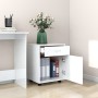 Sperrholz Radkasten glänzend weiß 45x38x54cm von vidaXL, Schließfächer und Lagerschränke - Ref: Foro24-808446, Preis: 52,68 €...