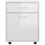 Sperrholz Radkasten glänzend weiß 45x38x54cm von vidaXL, Schließfächer und Lagerschränke - Ref: Foro24-808446, Preis: 52,68 €...