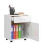 Sperrholz Radkasten glänzend weiß 45x38x54cm von vidaXL, Schließfächer und Lagerschränke - Ref: Foro24-808446, Preis: 52,68 €...