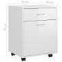 Sperrholz Radkasten glänzend weiß 45x38x54cm von vidaXL, Schließfächer und Lagerschränke - Ref: Foro24-808446, Preis: 52,68 €...