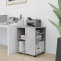 Kleiderschrank aus betongrauem Sperrholz mit Rollen, 60 x 53 x 72 cm von vidaXL, Schließfächer und Lagerschränke - Ref: Foro2...