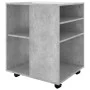 Concrete gray plywood wheel cabinet 60x53x72 cm by vidaXL, Lockers and storage cabinets - Ref: Foro24-808462, Price: 66,54 €,...