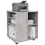 Kleiderschrank aus betongrauem Sperrholz mit Rollen, 60 x 53 x 72 cm von vidaXL, Schließfächer und Lagerschränke - Ref: Foro2...