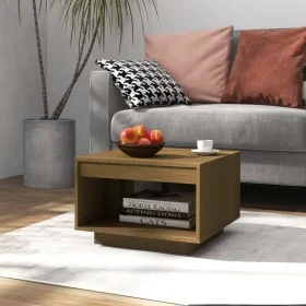 Massiver Couchtisch aus honigbraunem Kiefernholz, 50 x 50 x 33,5 cm von vidaXL, Couchtisch - Ref: Foro24-808506, Preis: 47,25...