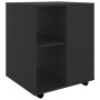 Plywood black wheeled cabinet 60x53x72 cm by vidaXL, Lockers and storage cabinets - Ref: Foro24-808459, Price: 77,91 €, Disco...