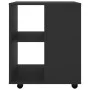 Sperrholzschrank mit Rädern schwarz 60x53x72 cm von vidaXL, Schließfächer und Lagerschränke - Ref: Foro24-808459, Preis: 77,2...