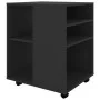 Sperrholzschrank mit Rädern schwarz 60x53x72 cm von vidaXL, Schließfächer und Lagerschränke - Ref: Foro24-808459, Preis: 77,2...