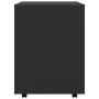 Plywood black wheeled cabinet 60x53x72 cm by vidaXL, Lockers and storage cabinets - Ref: Foro24-808459, Price: 77,91 €, Disco...