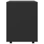 Sperrholzschrank mit Rädern schwarz 60x53x72 cm von vidaXL, Schließfächer und Lagerschränke - Ref: Foro24-808459, Preis: 77,2...