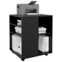 Sperrholzschrank mit Rädern schwarz 60x53x72 cm von vidaXL, Schließfächer und Lagerschränke - Ref: Foro24-808459, Preis: 77,2...