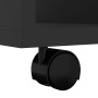 Plywood black wheeled cabinet 60x53x72 cm by vidaXL, Lockers and storage cabinets - Ref: Foro24-808459, Price: 77,91 €, Disco...