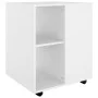 Weißer Sperrholzschrank mit Rollen 60x53x72 cm von vidaXL, Schließfächer und Lagerschränke - Ref: Foro24-808458, Preis: 75,83...
