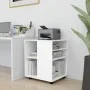 Weißer Sperrholzschrank mit Rollen 60x53x72 cm von vidaXL, Schließfächer und Lagerschränke - Ref: Foro24-808458, Preis: 75,83...