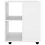 Weißer Sperrholzschrank mit Rollen 60x53x72 cm von vidaXL, Schließfächer und Lagerschränke - Ref: Foro24-808458, Preis: 76,90...