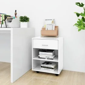 Sperrholz Radkasten glänzend weiß 46x36x59cm von vidaXL, Schließfächer und Lagerschränke - Ref: Foro24-808473, Preis: 47,65 €...