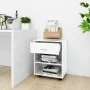 Sperrholz Radkasten glänzend weiß 46x36x59cm von vidaXL, Schließfächer und Lagerschränke - Ref: Foro24-808473, Preis: 47,65 €...