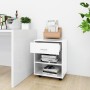 Sperrholz Radkasten glänzend weiß 46x36x59cm von vidaXL, Schließfächer und Lagerschränke - Ref: Foro24-808473, Preis: 48,24 €...