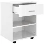 Sperrholz Radkasten glänzend weiß 46x36x59cm von vidaXL, Schließfächer und Lagerschränke - Ref: Foro24-808473, Preis: 47,65 €...