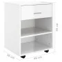 Sperrholz Radkasten glänzend weiß 46x36x59cm von vidaXL, Schließfächer und Lagerschränke - Ref: Foro24-808473, Preis: 47,65 €...