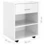 Sperrholz Radkasten glänzend weiß 46x36x59cm von vidaXL, Schließfächer und Lagerschränke - Ref: Foro24-808473, Preis: 48,24 €...