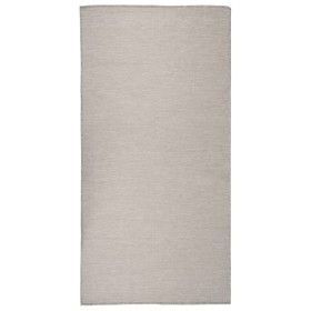 Alfombra de exterior de tejido plano gris taupe 10