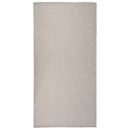 Alfombra de exterior de tejido plano gris taupe 100x200 cm de vidaXL, Alfombras - Ref: Foro24-340780, Precio: 41,44 €, Descue...