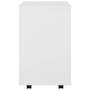 Sperrholzschrank mit Rädern weiß 46x36x59 cm von vidaXL, Schließfächer und Lagerschränke - Ref: Foro24-808467, Preis: 44,09 €...